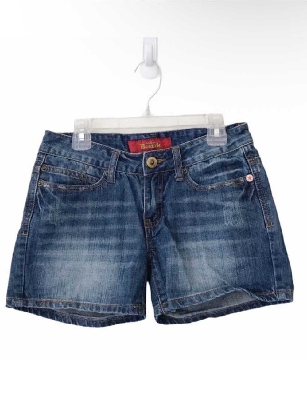 Indigo Bank Vintage Style Blue Denim Shorts